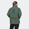 Adidas Terrex C Myshelter R.R. Solid Stripe Zip-Up Collar Jacket Men Jacket Green HG6028