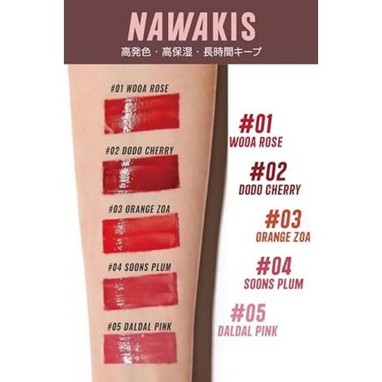 Supervised Won Jong Yeong NAWAKIS #5 unprecedented plump juicy tint lip. Used TWICE members. High color payoff shine long-lasting moisture lip Korean