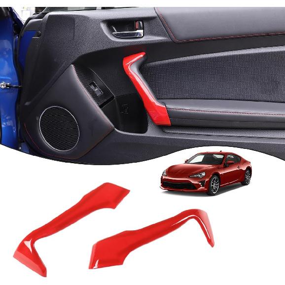 Car Inner Door Handle Cover Compatible with Subaru BRZ Toyot@ 86 2012-2020 Auto Inner Door Handle Door Pull Cover Trim Decoration Accessories (Carbon