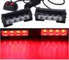 12V Strobe Light Bar LED Set of 2 Emergency Warning Lights Car Truck Trailer Lamp Room Side KnightraidB KRB186 (Red)