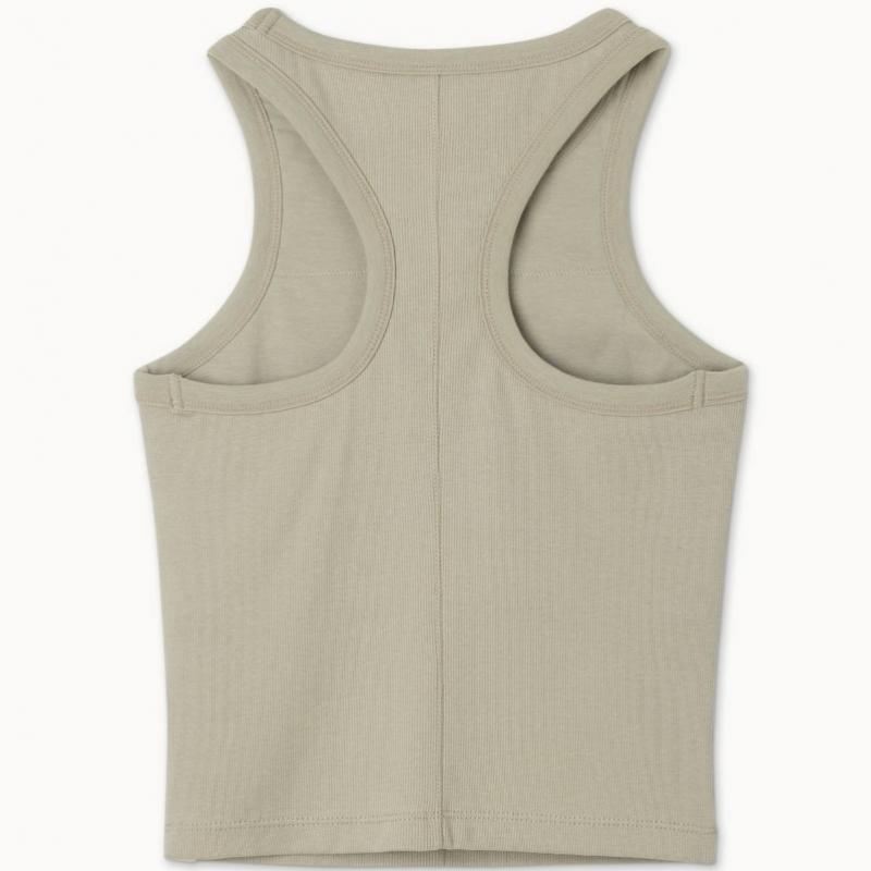 Budhi Mudra Racer Rib Tank Top Elm B61002att21 K16