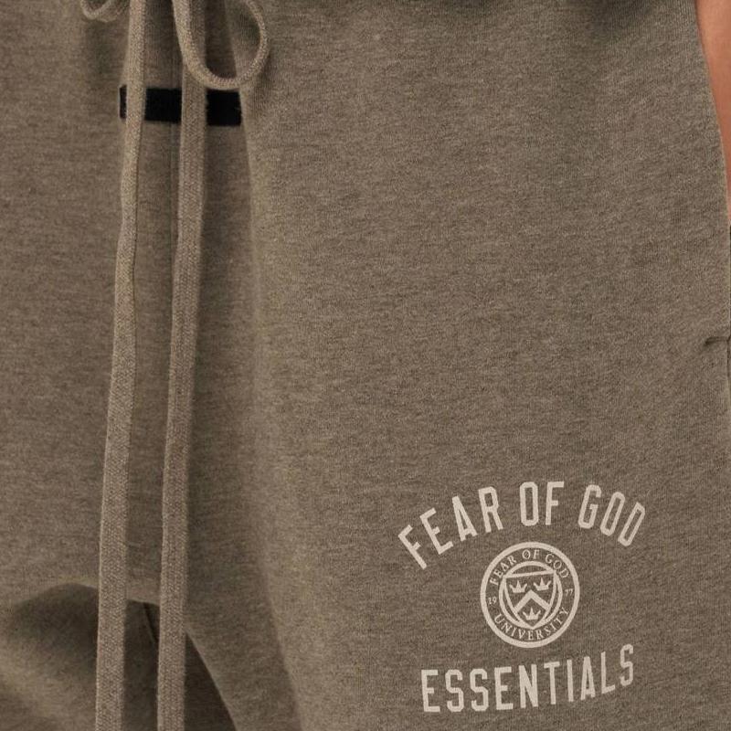 Fear of God Essentials Флисовые штаны Хизер Серый Мужские Низ 130HO242021F