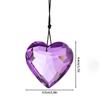 Crystal Peach Heart Suncatcher Rainbow Sun Catcher Wind Chime Prism Garden Hanging Pendant Crystal Craft Accessories Gift