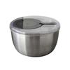 365methods Stainless Steel Salad Spinner Vegetable Drainer Silver