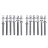 12 Pieces 60mm Silver Drum Tension Rods for Tom Construction Replacement