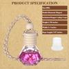 30 Pcs 8 Ml Diamond Shape Hanging Car Air Freshener Diffuser Empty Clear Glass Essential Diffuser Diffuser Bottle Car Air Freshe