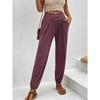 Летние женские домашние брюки, темпераментные повседневные свободные брюки с карманами и высокой талией