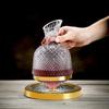 with Base Wine Aerator Thickened Wine Dispenser Crystal Glass 360 Rotating Decanter  Bar
