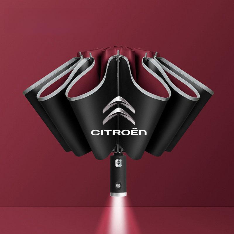 GEFR3 For Citroen 12 Bone Car Automatic Folding Umbrella Sunshade Accessories Grand Berlingo Celysee Xsara C4 Picasso C5 C3 Aircross