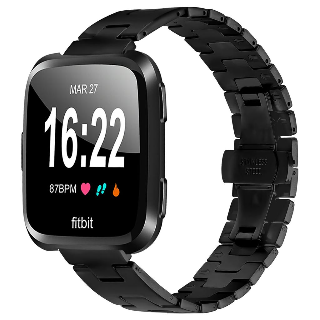For Fitbit Versa/Versa Lite/Versa 2 Replacement Strap H Type Metal Watch Band