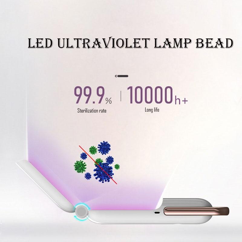 УФ-стерилизатор Ручной портативный светодиодный УФ-стерилизатор для дезинфекции Ультрафиолетовый свет Дезинфицирующее средство Перезаряжаемая дорожная палочка Стерилизатор с УФ-светом для дома