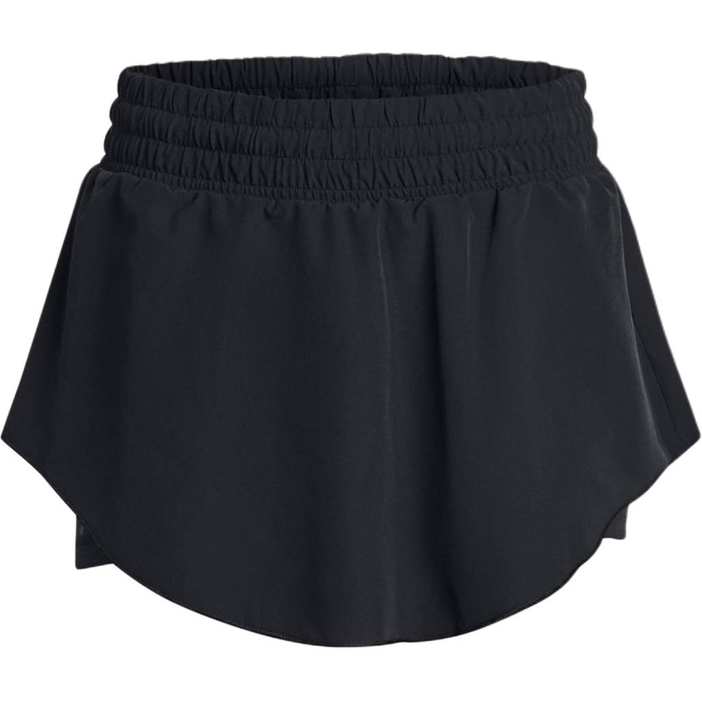 Under Armour UA Vanish Solid Mid-Rise Drawstring Breathable Waterproof Soft Casual Skirt Women Skirts Black 1383621-001