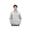 Li Ning Badminton Series однотонная толстовка с капюшоном с длинным рукавом мужская толстовка Flower-Gray AWDUH53-2