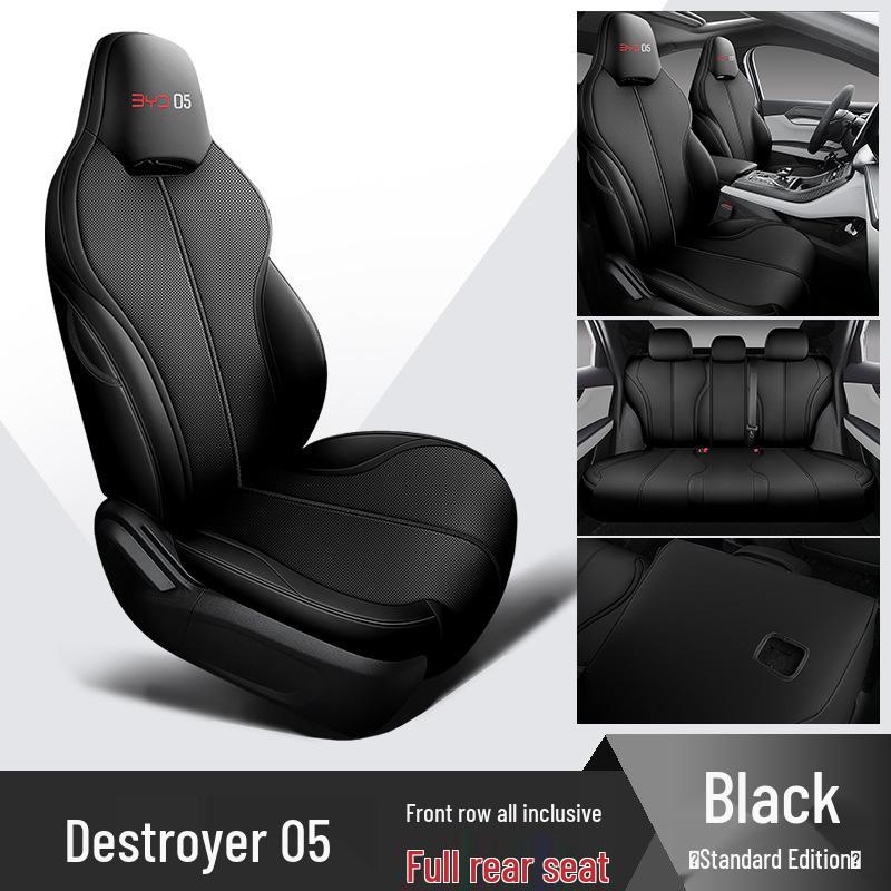 BYD Destroyer 05 Car Seat Cushion - Four Seasons, Full Surround, Five-Seat, Cartoon Design, Fits 22 Models