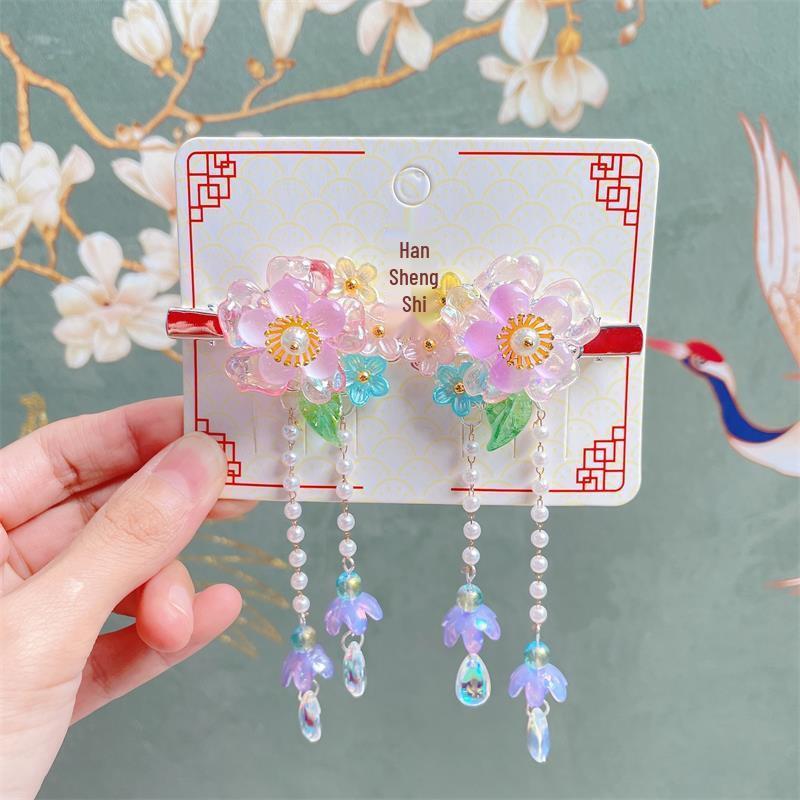 Китайские заколки для волос в стиле принцессы с кисточками - Аксессуары для волос Ханфу в древнем стиле для женщин и девочек