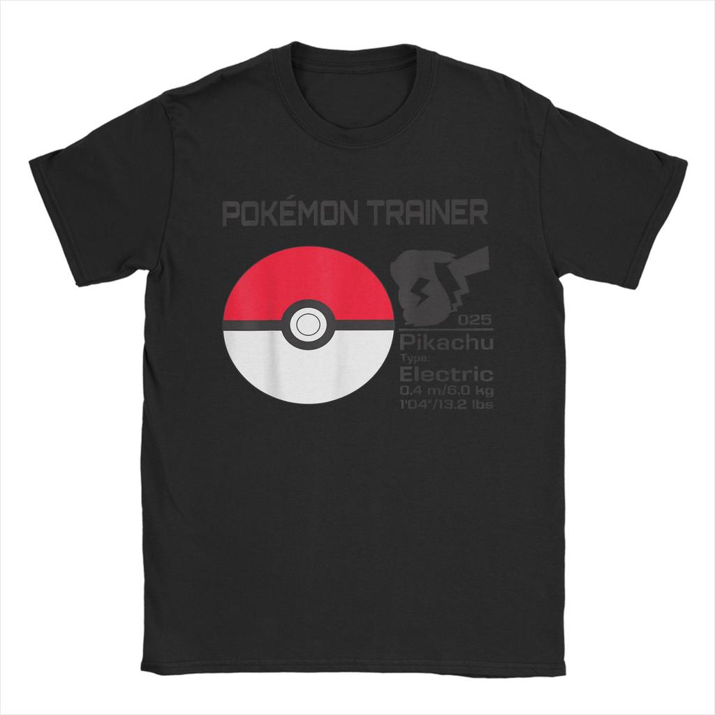 Ульцзанг Покемонизированный Спортзал Мультяшная Футболка Мужская Хлопковая с Коротким Рукавом Пикачу Круглый Вырез Летние Топы Футболки