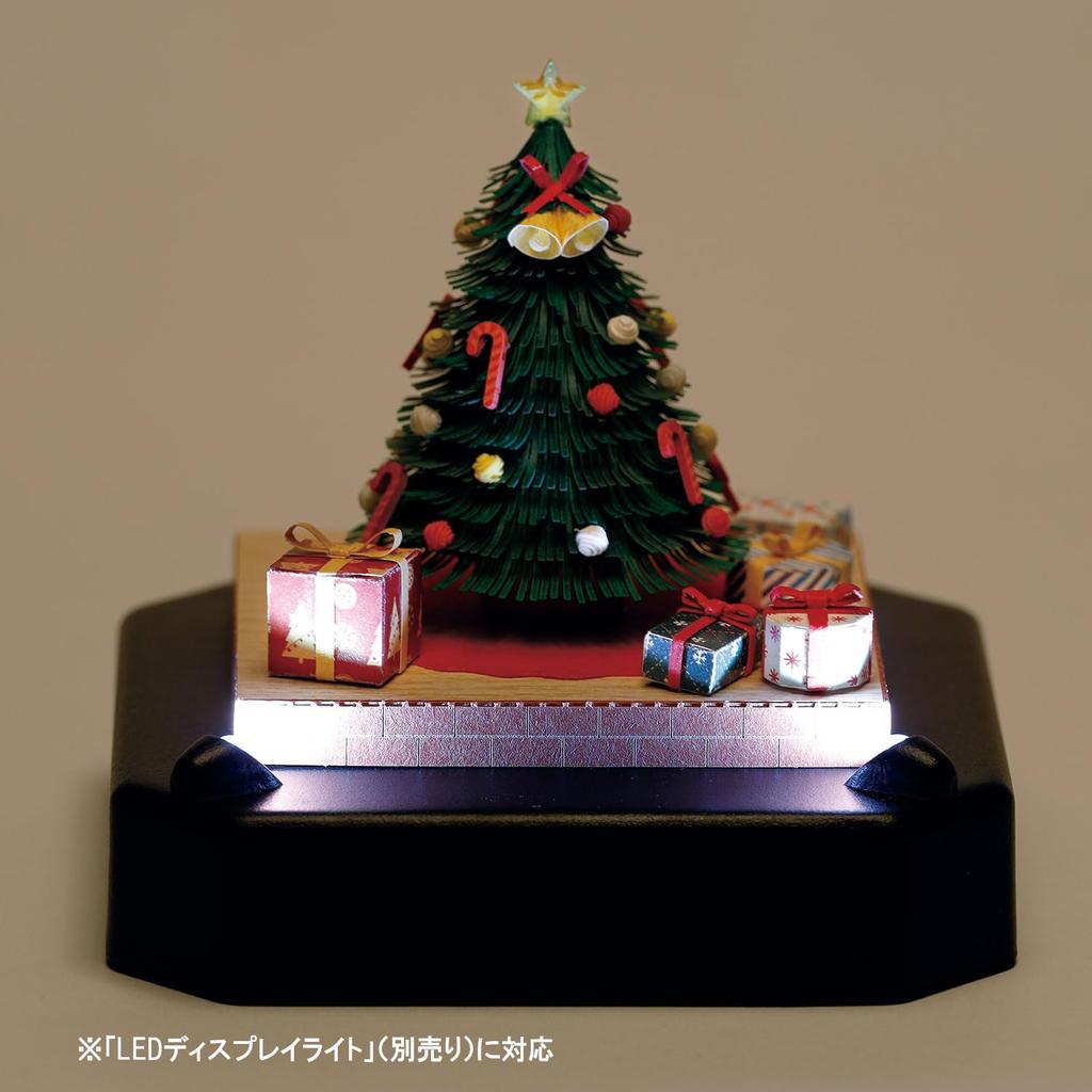 Kawada Paper Nano 360 Christmas Tree PS-17, 0.7 x 12 x 17 cm, Ages 12 and Up, Paper Craft Kit, Miniature Kit, Interior Decoration, PS-17