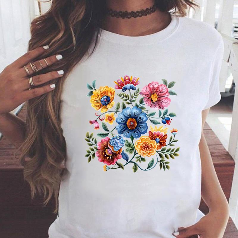 (Азиатский размер) Повседневная женская мода принт с коротким рукавом футболки с милой бабочкой 90-х одежда T женский топ с графическим принтом футболка