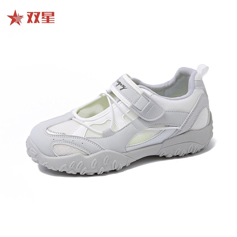New Velcro summer Mary Jane shoes breathable sports single shoes ugly cute casual matching skirt