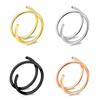 4шт двойные кольца в носу спиральные одинарные кольца в носу 8 мм, четыре цвета