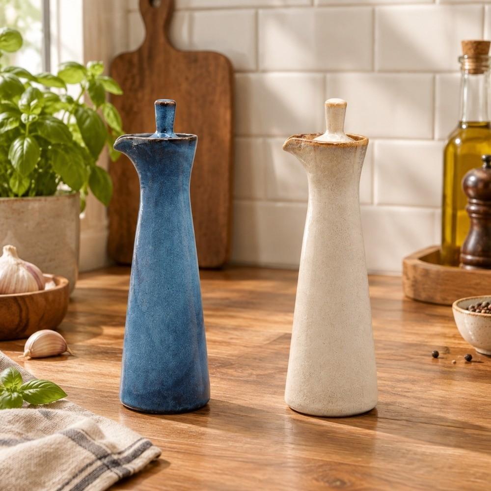 Ceramic Soy Sauce Pot Japanese Style Spice Jar Kitchen Gadget Vinegar Pot Kitchen