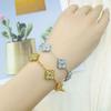 18K Light Luxury Four-Leaf Clover Bracelet Women Senior Sense Of Not Losing Color High Quality Bracelet