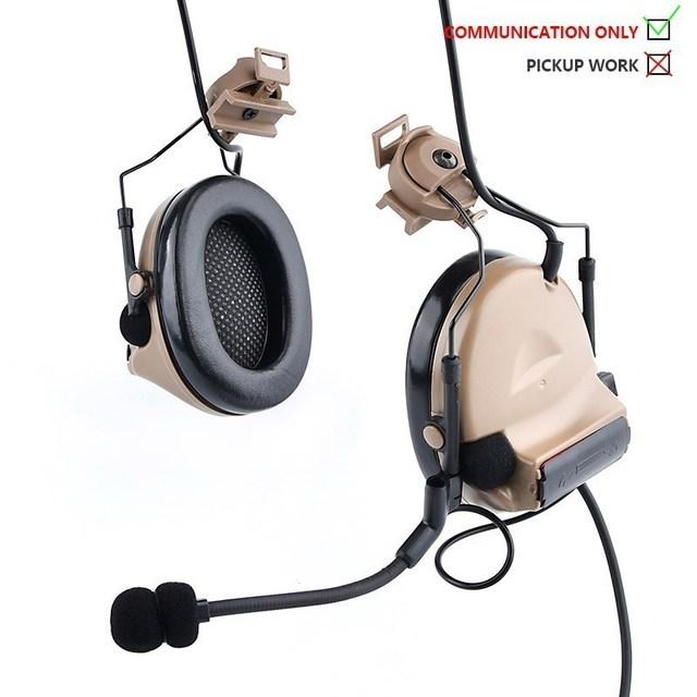 Тактическая гарнитура WADSN Comtac II для охоты C2, наушники для стрельбы с Kenwood U94 PTT, адаптер для шлема, мягкие наушники