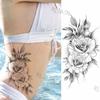 Purple Rose Jewelry Water Transfer Tattoo Stickers Women Body Chest Art Temporary Tattoo Girl Waist Bracelet Flash Tatoos Flower