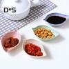 10Pcs Reusable Seasoning Dish Space Saving Fashion Japanese Style Love Heart Shape Seasoning Plate