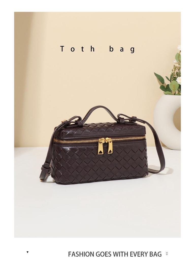 Новая классическая плетеная вручную сумка кроссбоди «Тофу» квадратной формы