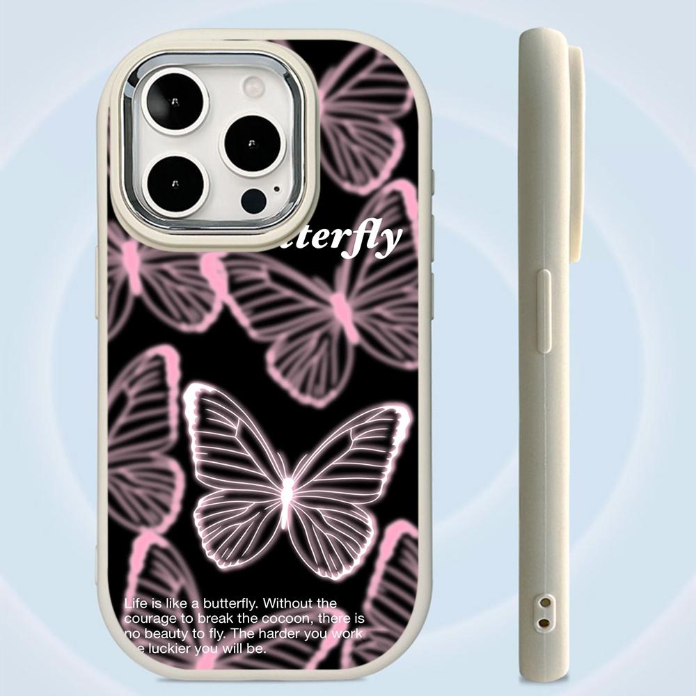 LZ4 Butterfly art design мягкий чехол для телефона Samsung S24 Ultra S23 Plus S21 FE A16 A54 A52 A06 Infinix Hot 40 30i защита объектива противоударный чехол