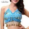 Tassel Sequin Nightclub Performance Top Show Costumes Belly Dance Bra Halter Bra