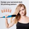 3D Hair Imprinting Curling Iron Hair Straightener Ceramic Crimpers Wavers Curler with 5 Different Plates 3D Embossing Iron