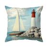 Pcs Retro Ocean Style Singlesided Printed Pillowcase Cushion Coversuitable For Living Roombedroomcar Decoration