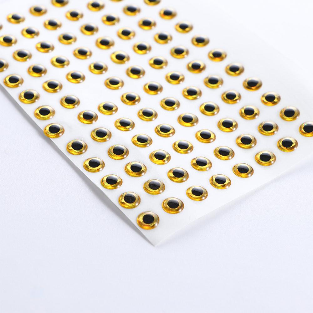 Eyeball 100pcs/lot 4mm 5mm 6mm 3D Fish Eyes Fishing Lure Eyes Artificial Fish Eyes DIY Eyes