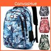 Large Pattern Stripe Capacity Campus Backpack Oxford Fabric Neutral Breathable