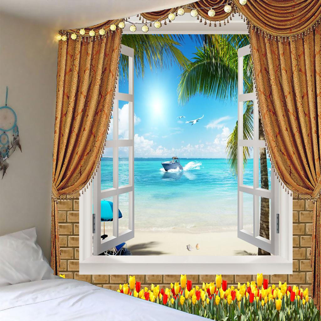 Гобелен Красивые Картины Искусство Фреска Подвесные Украшения Морской Пейзаж