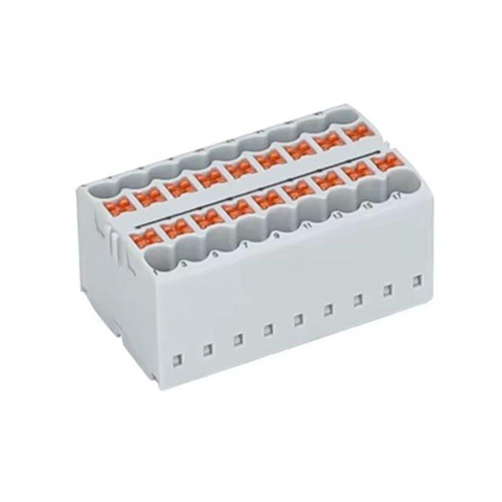 2/4/6/12/18 Connection Block Connector Wire Electrical Connectors  Mount On Din Rail