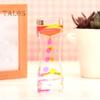 VOD Double Colors Oil Hourglass Liquid Floating Motion Bubbles Timer Desk Decors