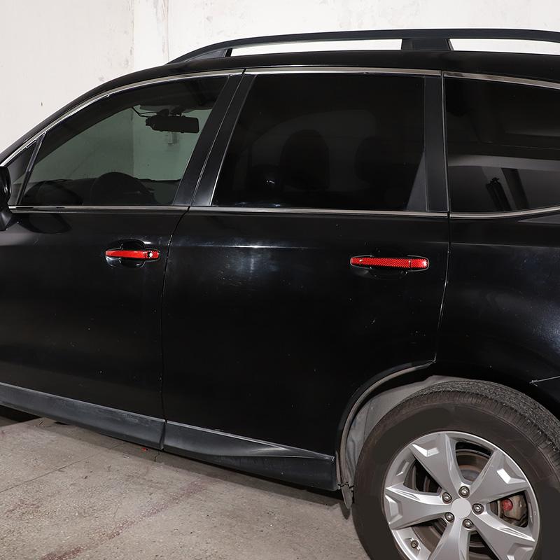 Для Subaru Forester 2013 2014 2015 2016 2017 2018 мягкое углеродное волокно автомобиля внешняя дверная ручка крышка накладка наклейка автомобиля