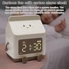 Rechargeable Alarm Clock Type-c Alarm Clock Rechargeable Milk Box Shape Children's Alarm Clock with Large Screen for Bedroom