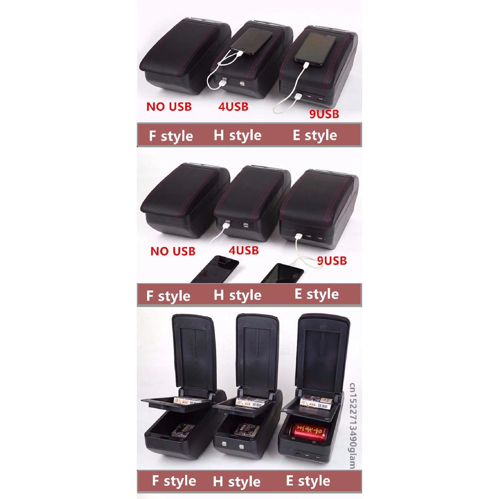 For Toyota Aygo BJ Armrest Box for Citroen C1 Peugeot 107 Armrest Box Store Box Cup Holder Dedicated Retrofit Car Accessories