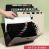 PP Document Storage Bag 8 Layers Expanding File Organizer New A4 File Folder