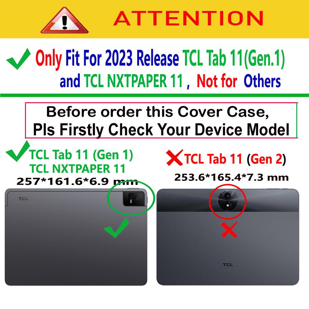 Чехол для TCL NXTPAPER 11 с магнитной застежкой, кожаный, с полным покрытием.