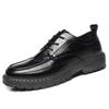 2024 New Men's Shoes Casual Business Dress Leather Shoes Men's British Black Work Soft-soled Small Leather Shoes