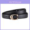 Leather Pu Premium Women Belt With Alphabet Alloy Closure For Casual Or Office