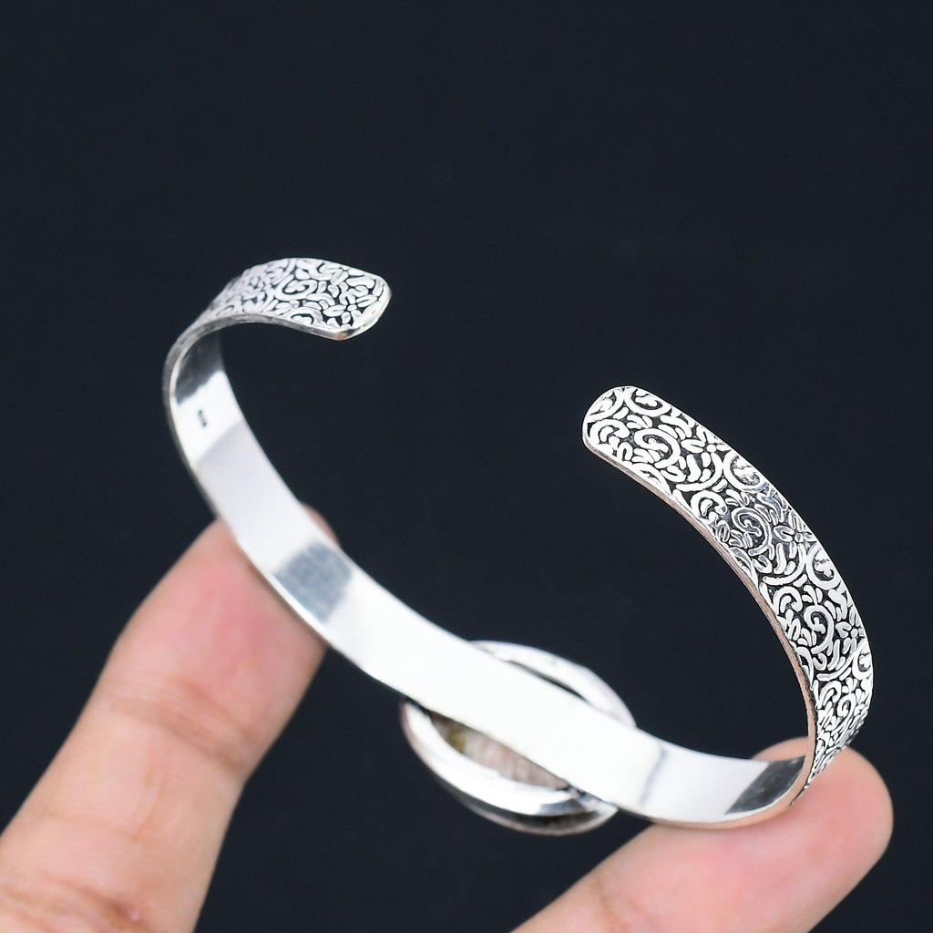 Хэллоуинская распродажа Сколоцит Драгоценный камень Дочь Модный Новый Браслет 925 Стерлинговое серебро