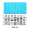 1 PC  Nail Art Templates Stamping Plate Design Flower Butterfly Glass Temperature Lace Stamp Templates Plates Image Decor