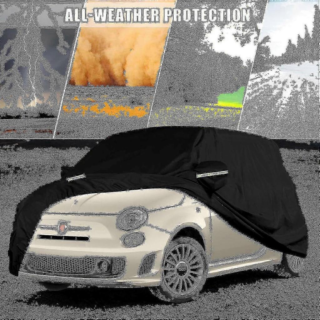 Waterproof Car Cover Compatible With Fiat 500/500c/500e/abarth 500 2007-2022 less