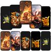 Phone Case for Samsung Galaxy S23 S24 iPhone 16 15 14 Xiaomi Redmi Note 13 12 11 Plus 9 Pro Max X XR OPPO Huawei Cute Pikachu Charmander Pokemon Cover